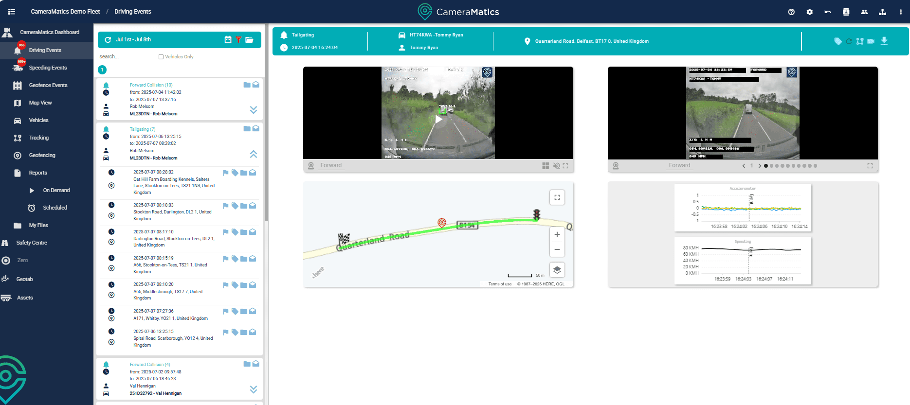 ADAS Alerts configures for your fleet